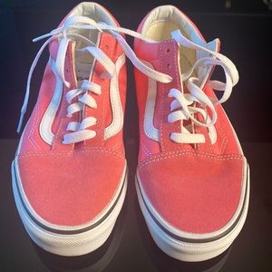 Pink vans, practically new. Only tried on in the store.